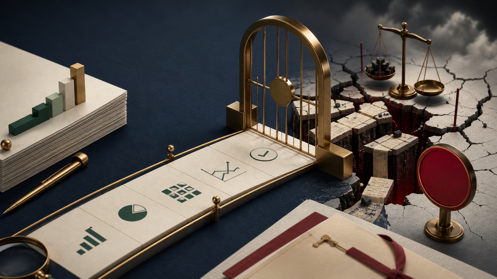 An LBO model passing a return gate before hidden business risks force a stop decision